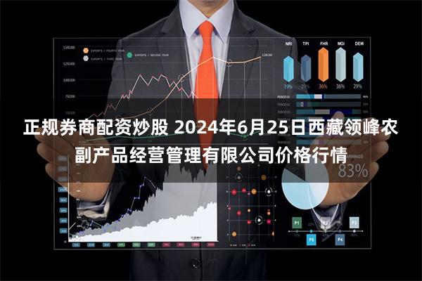 正规券商配资炒股 2024年6月25日西藏领峰农副产品经营管理有限公司价格行情