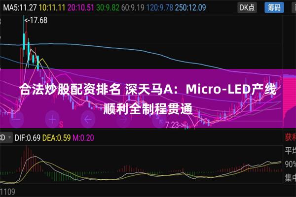 合法炒股配资排名 深天马A：Micro-LED产线顺利全制程贯通