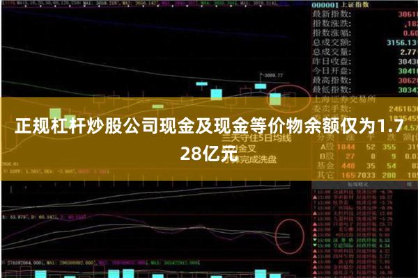 正规杠杆炒股公司现金及现金等价物余额仅为1.728亿元
