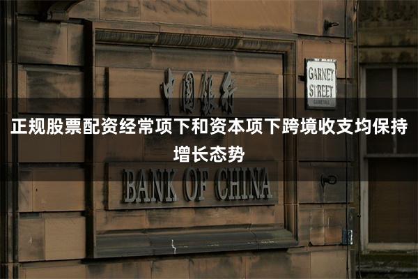 正规股票配资经常项下和资本项下跨境收支均保持增长态势
